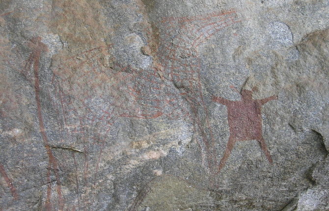 De rotsschilderingen van Kolo